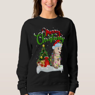 Hedgehog Xmas Decorations Santa Hedgehog Christm Sweatshirt
