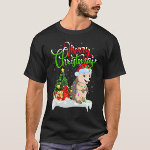 Hedgehog Xmas Decorations Santa Hedgehog Christm T-Shirt