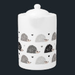 Hedgehogs and Hearts<br><div class="desc">Cute hedgehog and heart pattern. Grey,  brown and white.</div>