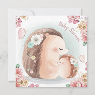 Hedgehogs Baby Shower Invitation