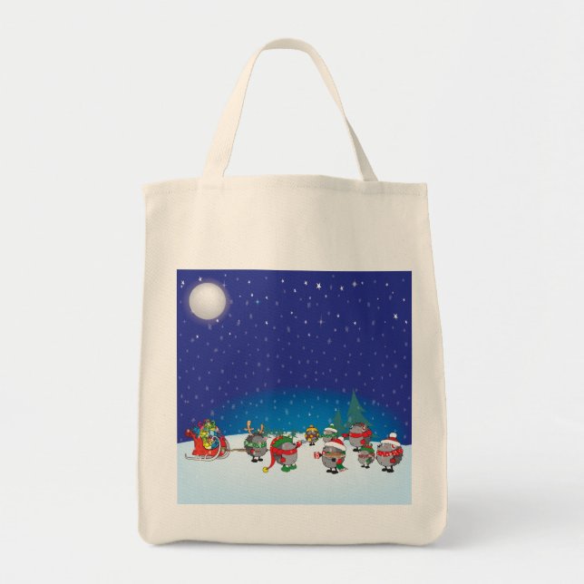 Hedgehog's Christmas magic Tote Bag (Front)