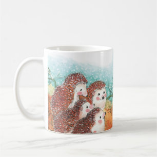 Hedgehogs Illustration  Coffee Mug
