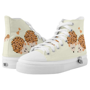 Hedgehogs illustration high tops