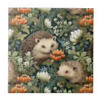 Hedgehogs in an Old English Garden