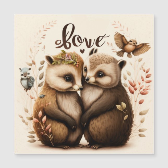  hedgehogs in love (Front)