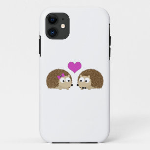 Hedgehogs in love iPhone 11 case