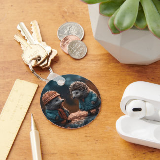 Hedgehogs Key Ring