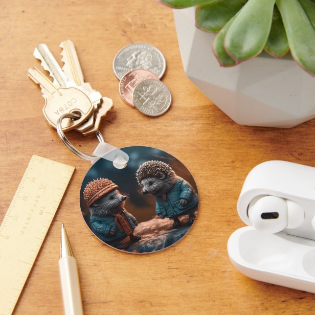 Hedgehogs Key Ring (Desk)