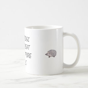 Hedgehogs make great acupuncture tools coffee mug