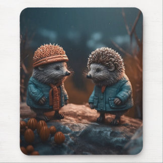 Hedgehogs Mouse Pad