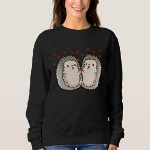 Hedgehogs Valentines Day Matching Couple Hedgehogs Sweatshirt