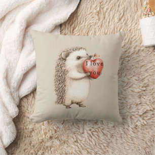 Hedgehogs with Heart Love Cushion