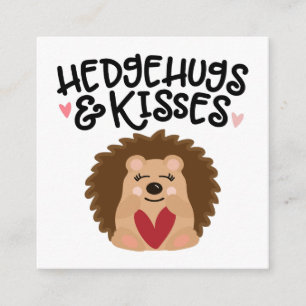 Hedgehug and Kisses Enclosure Card