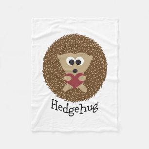 Hedgehug Hedgehog Fleece Blanket
