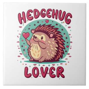 Hedgehug Lover Ceramic Tile