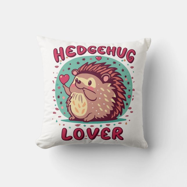Hedgehug Lover Cushion (Front)