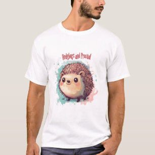 Hedgehugs and Proud T-shirt Design - Cute Hedgehog