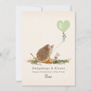 Hedgehugs & Kisses Hedgehog Mushroom Valentine