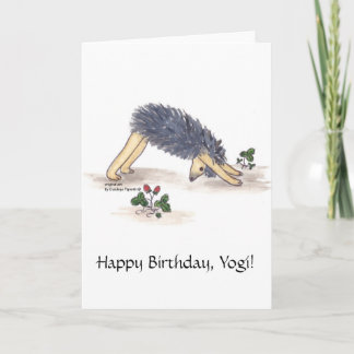 Hedhearing Yoga Downward-facing-dog Card
