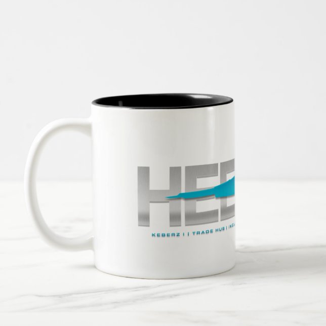 HEDWAY Station two-toned space mug! Two-Tone Coffee Mug (Left)