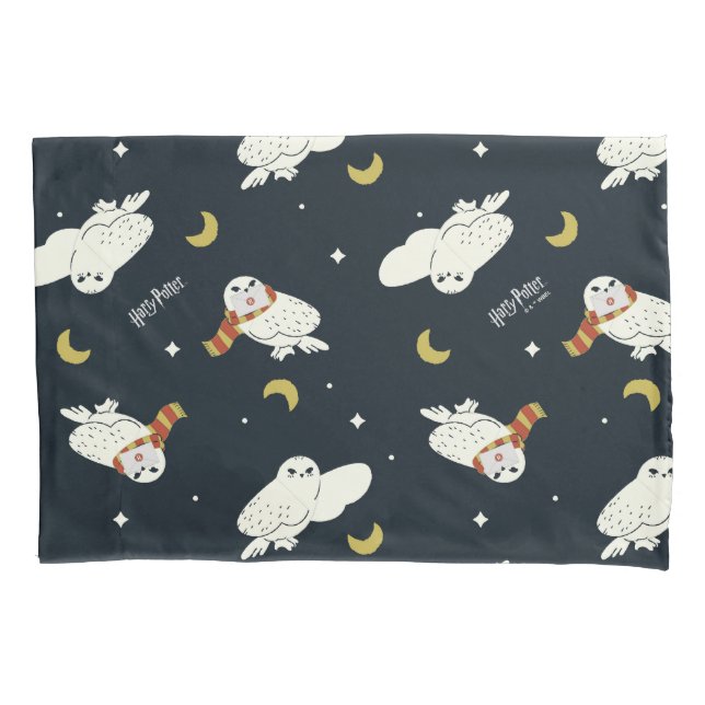 Hedwig Nighttime Moonlight Pattern Pillowcase (Front)