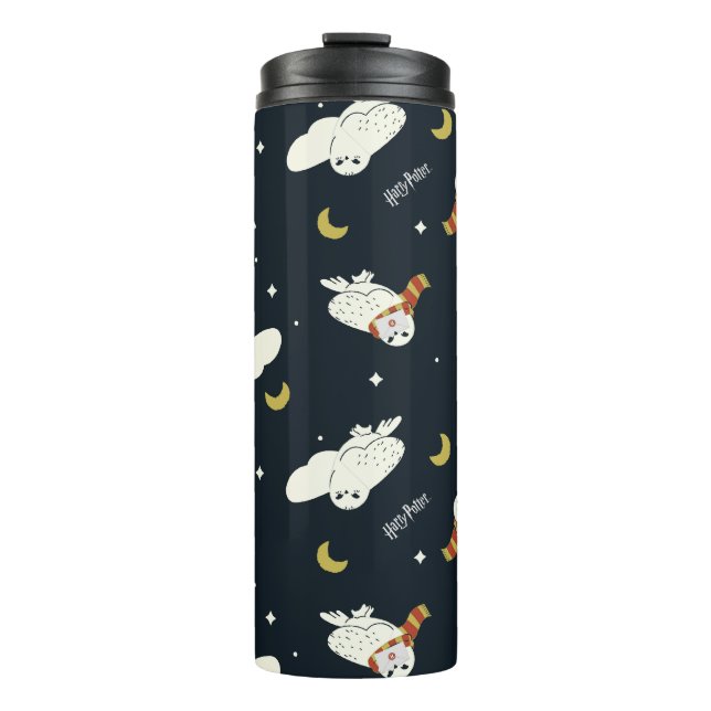 Hedwig Nighttime Moonlight Pattern Thermal Tumbler (Front)