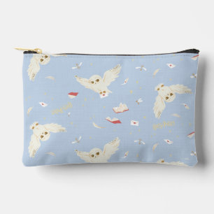Hedwig Owl Post Letters and Books Pattern Accessory Pouch