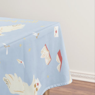 Hedwig Owl Post Letters and Books Pattern Tablecloth