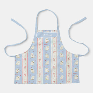 Hedwig Owl Post Stripe Pattern Apron