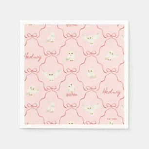 Hedwig Pink Ribbon Pattern Napkin