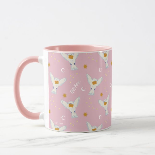 Hedwig Pink Solstice Pattern Mug (Left)
