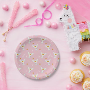 Hedwig Pink Solstice Pattern Paper Plate