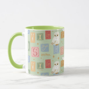 Hedwig Post Letter Block Pattern Mug