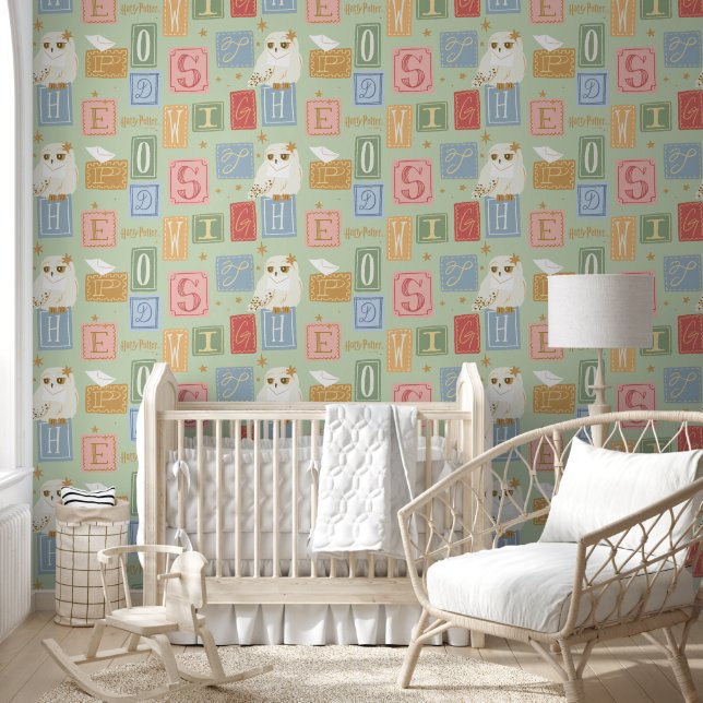 Hedwig Post Letter Block Pattern Wallpaper (Kids)
