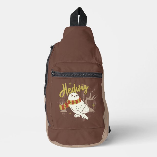 Hedwig Whimsical Forest Drawing Sling Bag (Front)