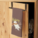 Hedwig Whimsical Forest Drawing Tea Towel<br><div class="desc">Show your house spirit in the coziest way with this charming Hedwig™ design. Featuring the beloved snowy owl bundled up in a warm Gryffindor house-colored scarf, this playful illustration captures the magic and loyalty of Harry Potter’s trusted companion. Set against a whimsical woodland backdrop with subtle sparkling accents, the hand-drawn...</div>