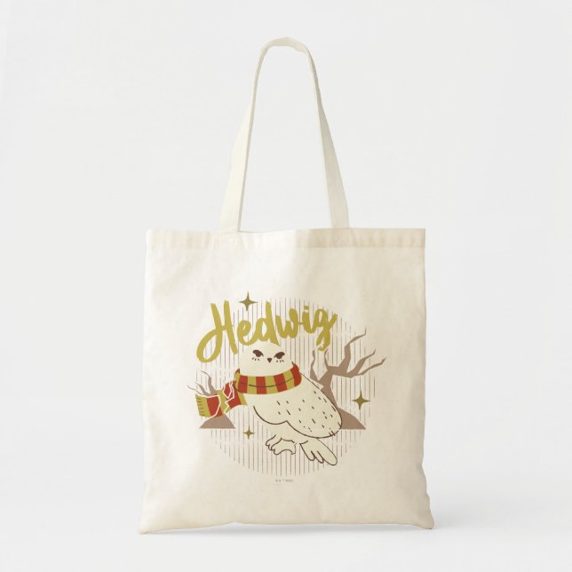 Hedwig Whimsical Forest Drawing Tote Bag (Front)