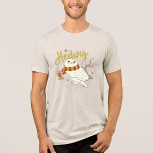 Hedwig Whimsical Forest Drawing Tri-Blend Shirt