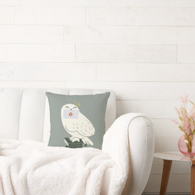 Hedwig With Letter Whimsical Drawing Cushion (Couch)
