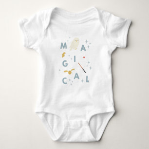 Hedwigh "Magical" Typography Graphic Baby Bodysuit