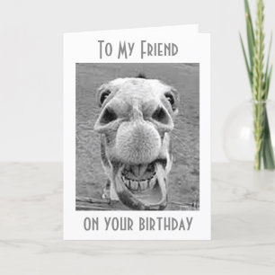 HEE HAW YOU ARE A YEAR OLDER-BIRTHDAY HUMOR CARD