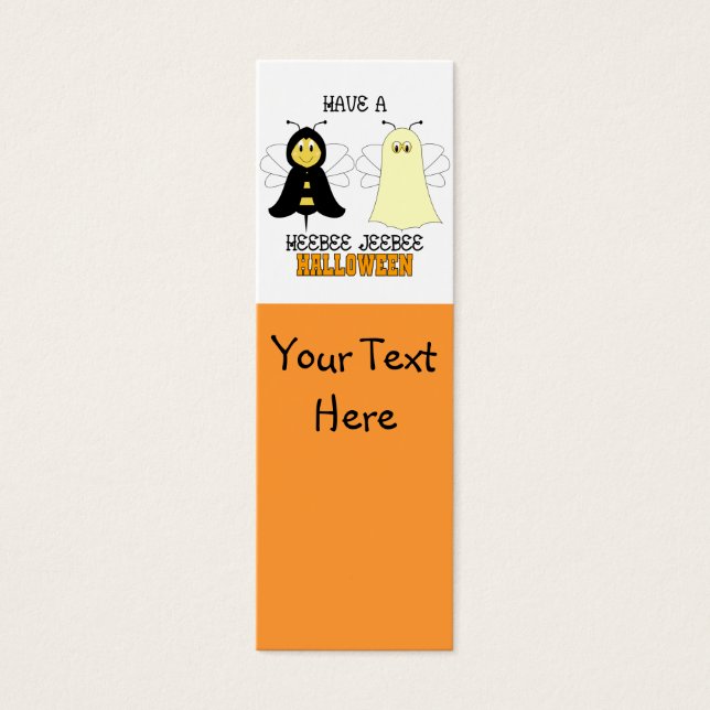 HeeBee JeeBee Halloween Bookmark (Front)