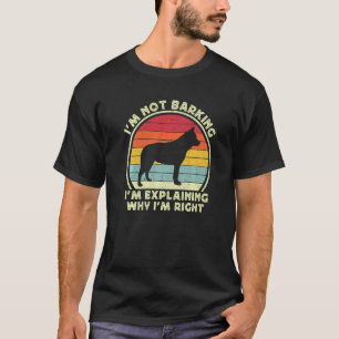 Heeler Dog For Men Kids Retro Blue Red Australian  T-Shirt