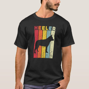 Heeler Dog For Men Kids Retro Blue Red Australian  T-Shirt