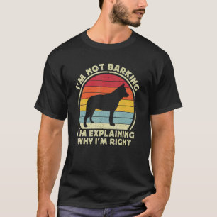 Heeler Dog For Men Kids Retro Blue Red Australian  T-Shirt