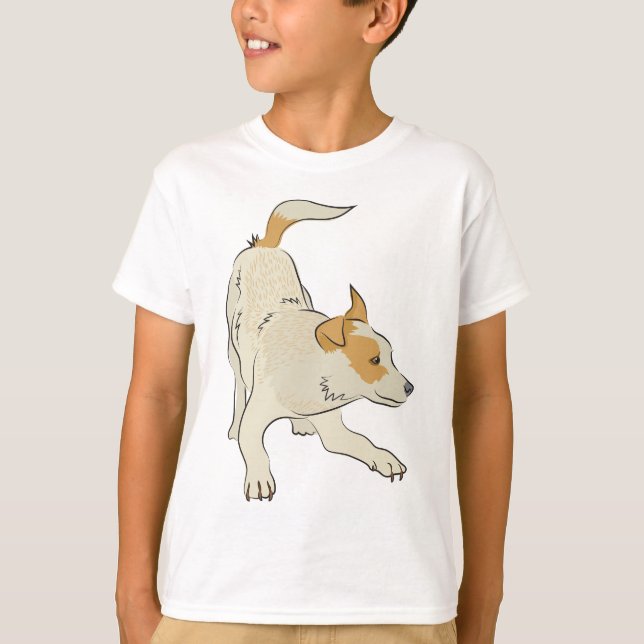 Heeler dog light tan so cute! T-Shirt (Front)