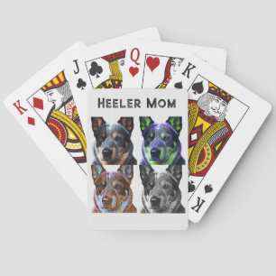 Heeler Mum Blue Heeler Dog Mum Playing Cards