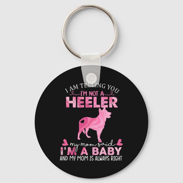Heeler Mum  Key Ring (Front)