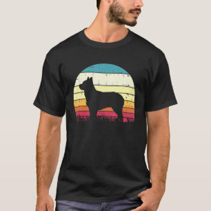 Heeler Sunset Retro Animal Pet Australian Cattle D T-Shirt