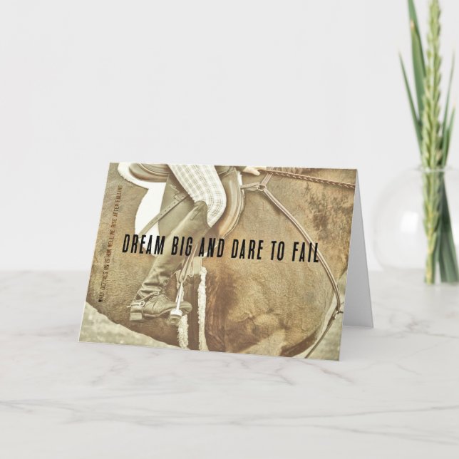 HEELS DOWN Greeting Card (Front)